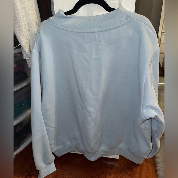 Parke Monochrome Varsity Mockneck & Unisex Sweats Set in Ice - Picture 11 of 12